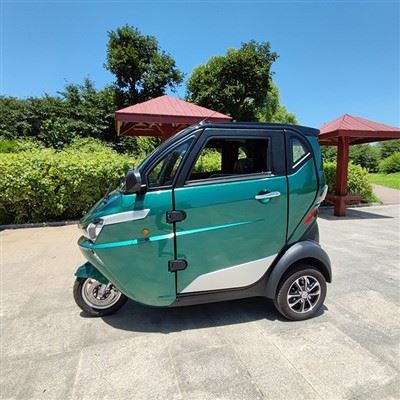Mini Electric Tricycle With 2 Seats For Travelling And Shopping, Motor Trike